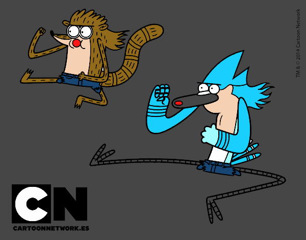 Mordecai y Rigby karatekas