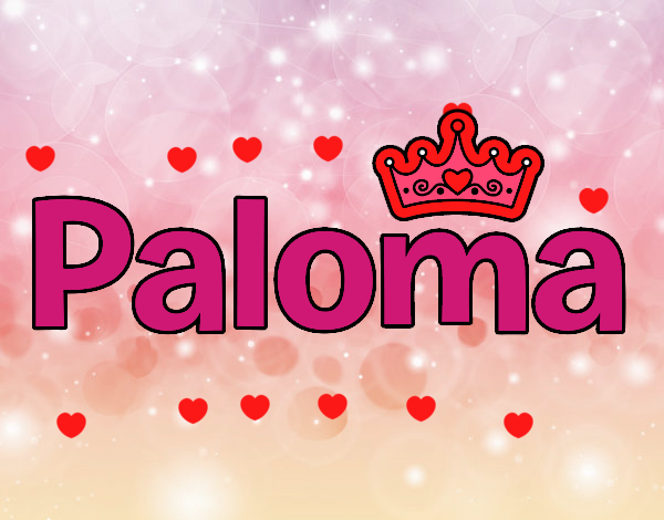 Nombre con paloma