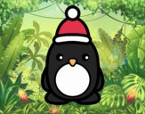 Pingüino navideño