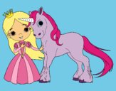 Princesa y unicornio