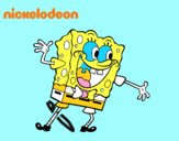 Bob Esponja saludando