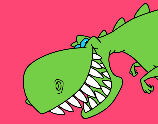 Dinosaurio de dientes afilados