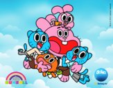 Gumball y amigos contentos