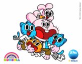 Gumball y amigos contentos