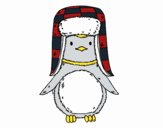 Pingüino con gorro