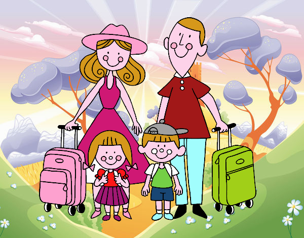 Una familia de vacaciones