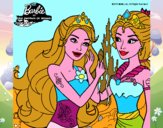 Barbie se despiede de la reina sirena