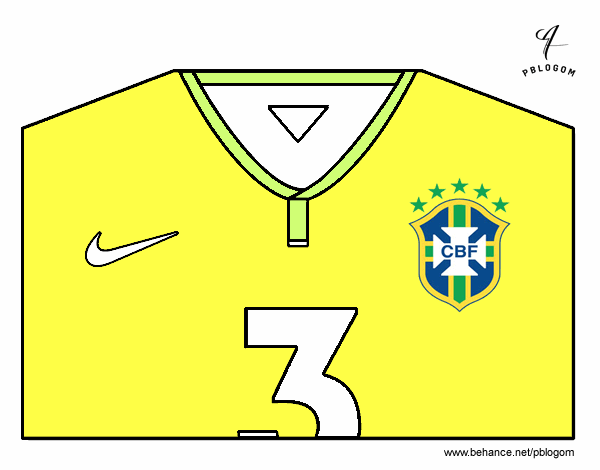 Camiseta del mundial de fútbol 2014 de Brasil