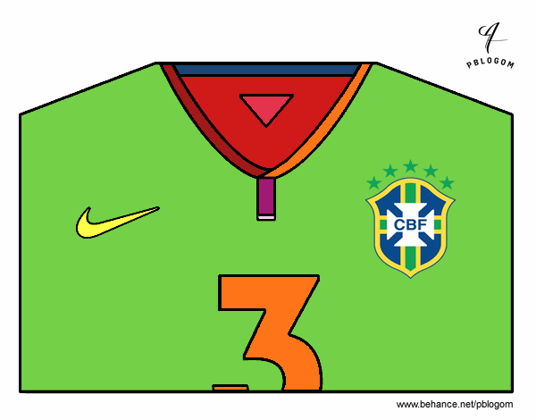 Camiseta del mundial de fútbol 2014 de Brasil