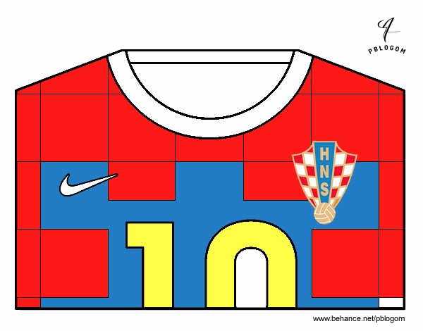 Camiseta del mundial de fútbol 2014 de Croacia