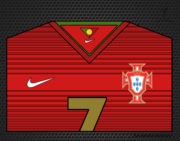 Camiseta del mundial de fútbol 2014 de Portugal