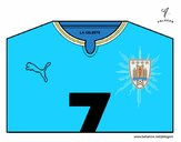 Camiseta del mundial de fútbol 2014 de Uruguay