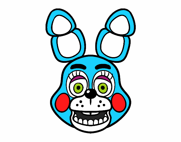 Cara de Toy Bonnie de Five Nights at Freddy's