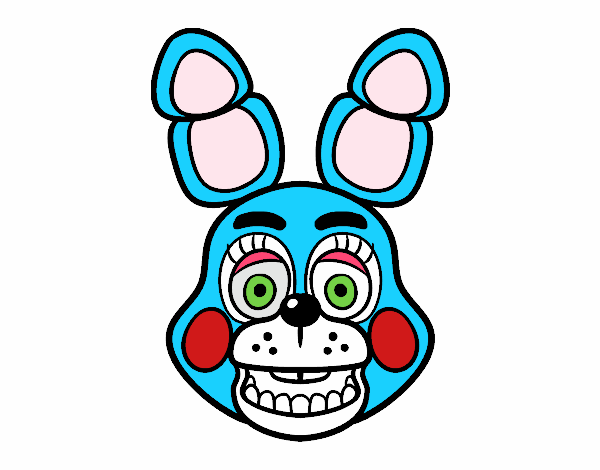 Cara de Toy Bonnie de Five Nights at Freddy's