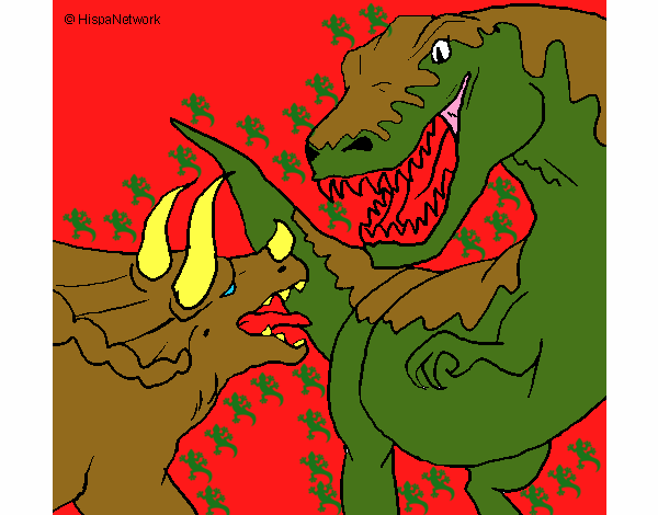 Lucha de dinosaurios