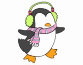 Pingüino con bufanda