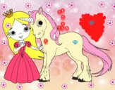 Princesa y unicornio