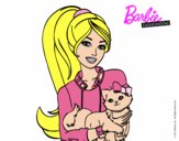 Barbie con su linda gatita