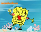 Bob Esponja saludando