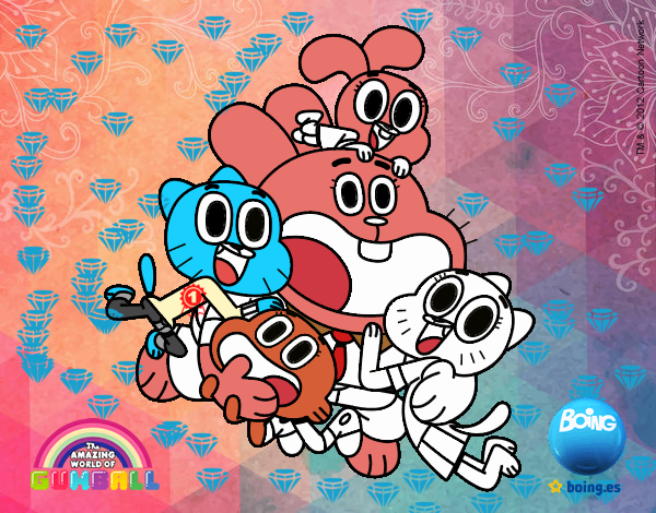 Gumball y amigos contentos