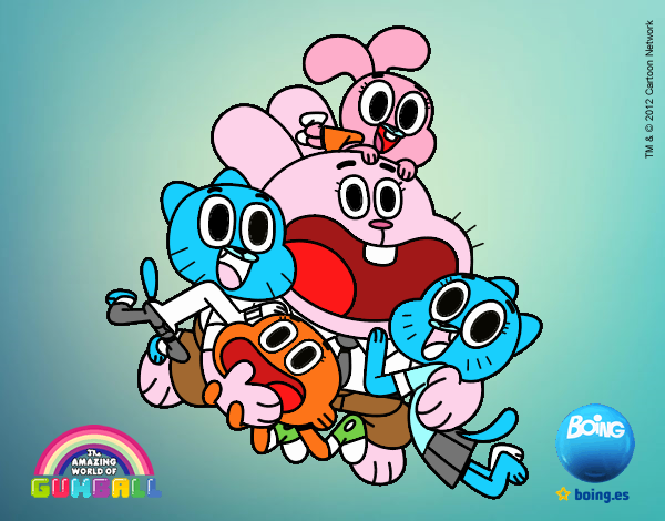 Gumball y amigos contentos