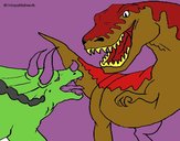 Lucha de dinosaurios