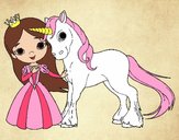 Princesa y unicornio