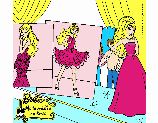 Barbie, desfilando por la pasarela