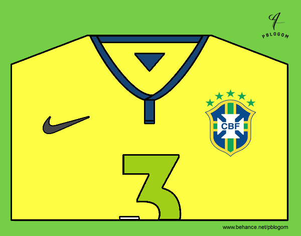 Camiseta del mundial de fútbol 2014 de Brasil