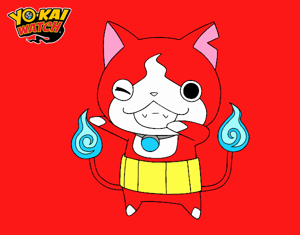 Jibanyan guiñando el ojo