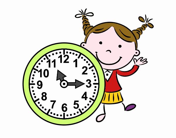 Niña con reloj