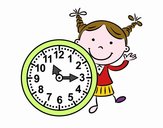 Niña con reloj