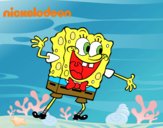 Bob Esponja saludando