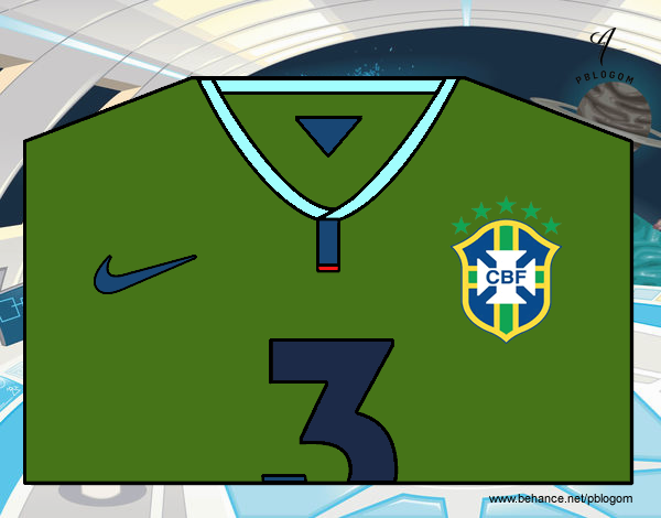 Camiseta del mundial de fútbol 2014 de Brasil