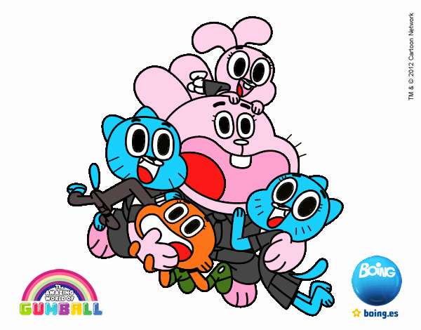 Gumball y amigos contentos