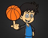 Jugador de baloncesto junior