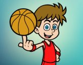 Jugador de baloncesto junior