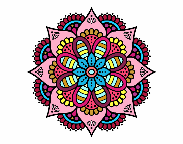Dibujo Mandala flor de primavera pintado por Albanydl