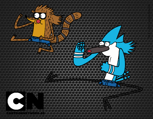 Mordecai y Rigby karatekas