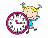 Niña con reloj