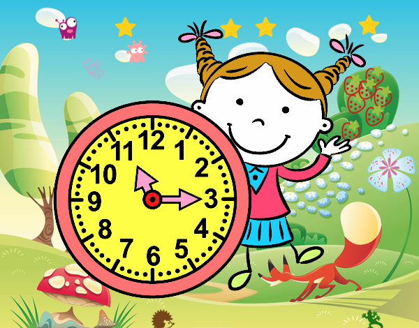 Niña con reloj