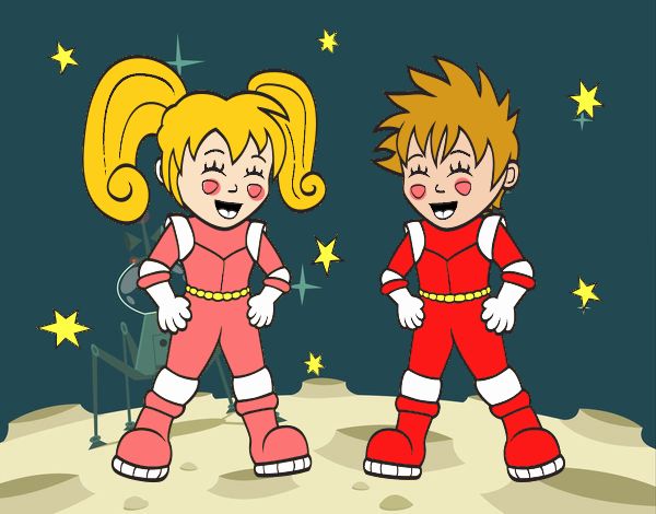 Niños astronautas