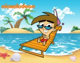 Padrinos Mágicos - Timmy tomando el sol