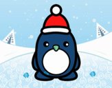 Pingüino navideño