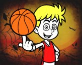 Jugador de baloncesto junior