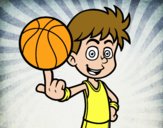 Jugador de baloncesto junior