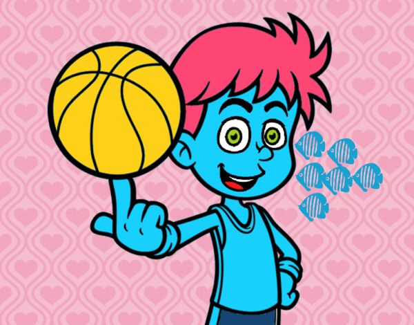 Jugador de baloncesto junior