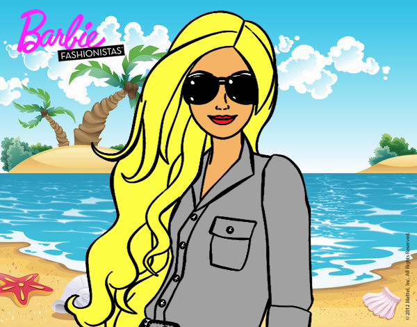 Barbie con gafas de sol