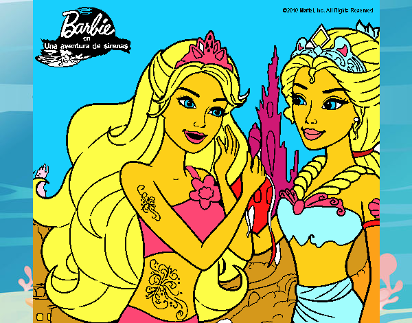 Barbie se despiede de la reina sirena