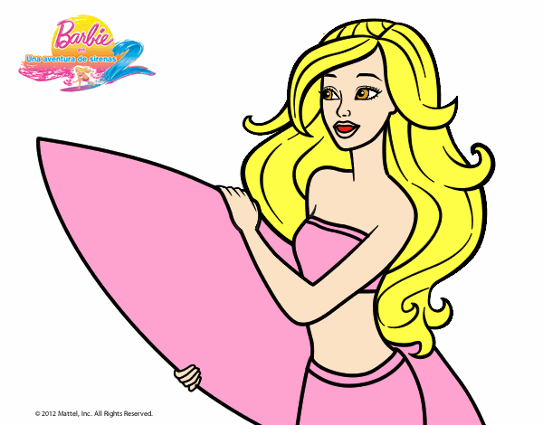 Barbie va a surfear